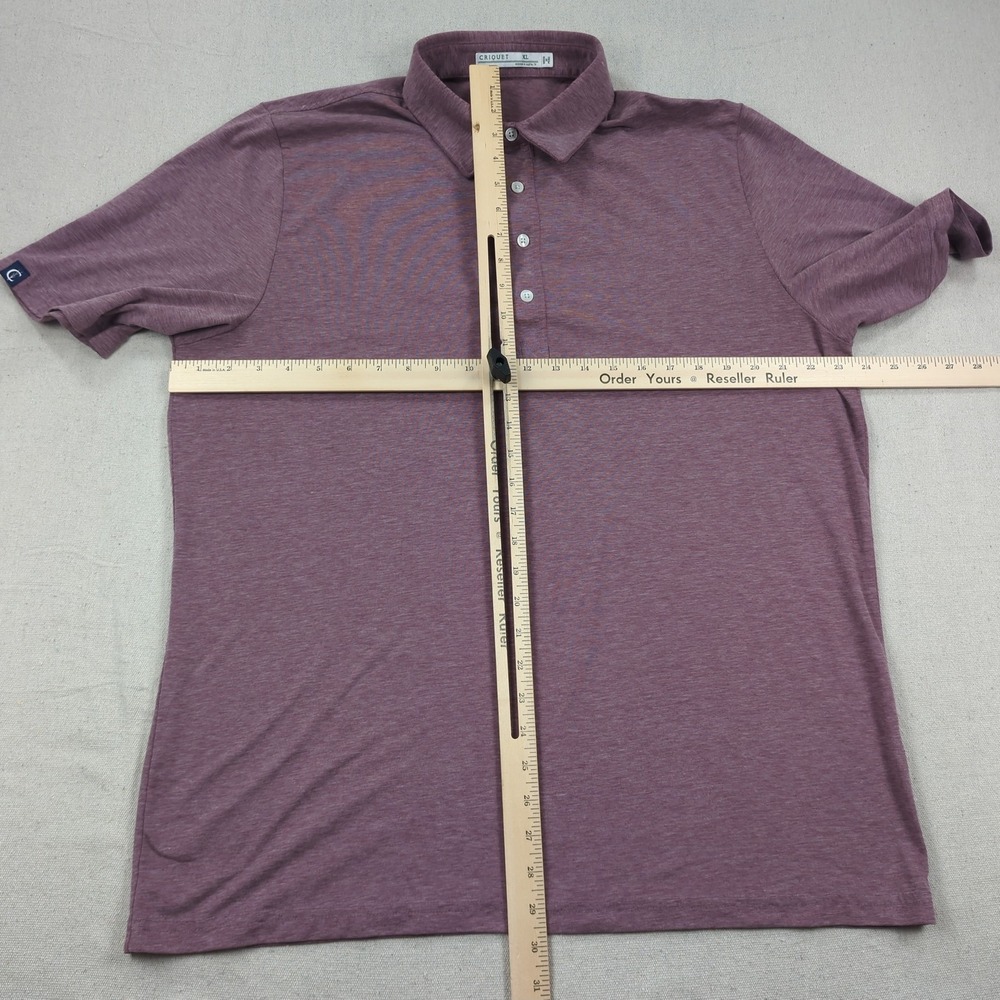 Criquet Shirt Mens Extra Larger Purple Performance Stretch Players Tennis - Picture 6 of 13